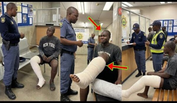 Young Don Deported From U.S To South Africa, See How He’s Suffering In South Africa With Leg Problem