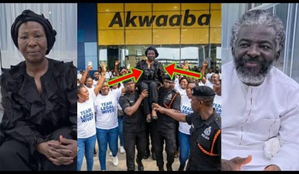 Watch How Ghana Police Protects Maa Akosua Serwaa From The Crowd As She Lands At Kotoka Airport