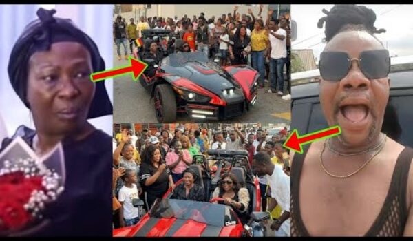 Watch How Kumasi People Welcomes Maa Akosua Serwaa At Kumasi Airport