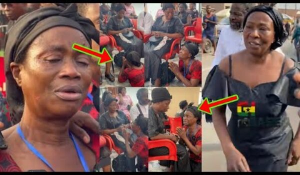 Faustina Fosu Rolls on the Ground in Tears to Beg Akosua Serwaa for Forgiveness