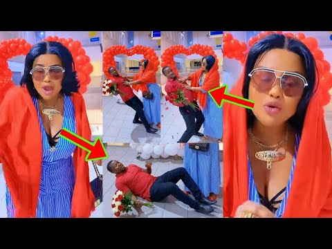 Read more about the article Very Bad, Mcbrown Pushes And Disgraces A Man Who Presents Flower To Her As Val’s Gift