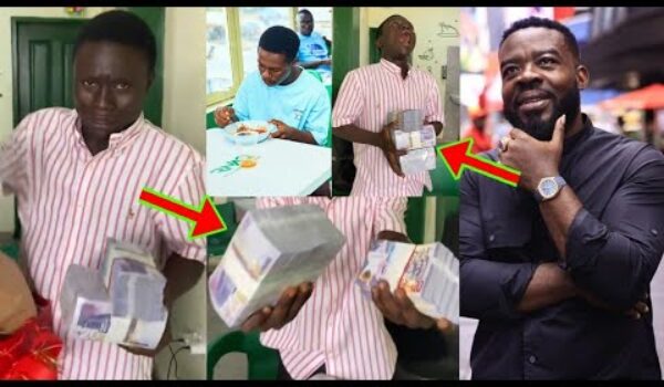 He Nearly Collapsed; Young Boy Shocked After RNAQ Surprises Him With an Amount He Never Seen Before