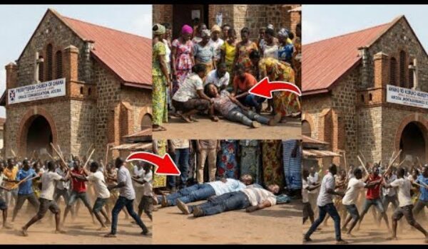 Woman K!lled At Church Premises, Suspect L¥nched To De@th, Watch Cr@zy Video