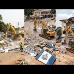 Ghana Police Divisional Headquarters Demolished, See Why As The Video Stirs Reaction