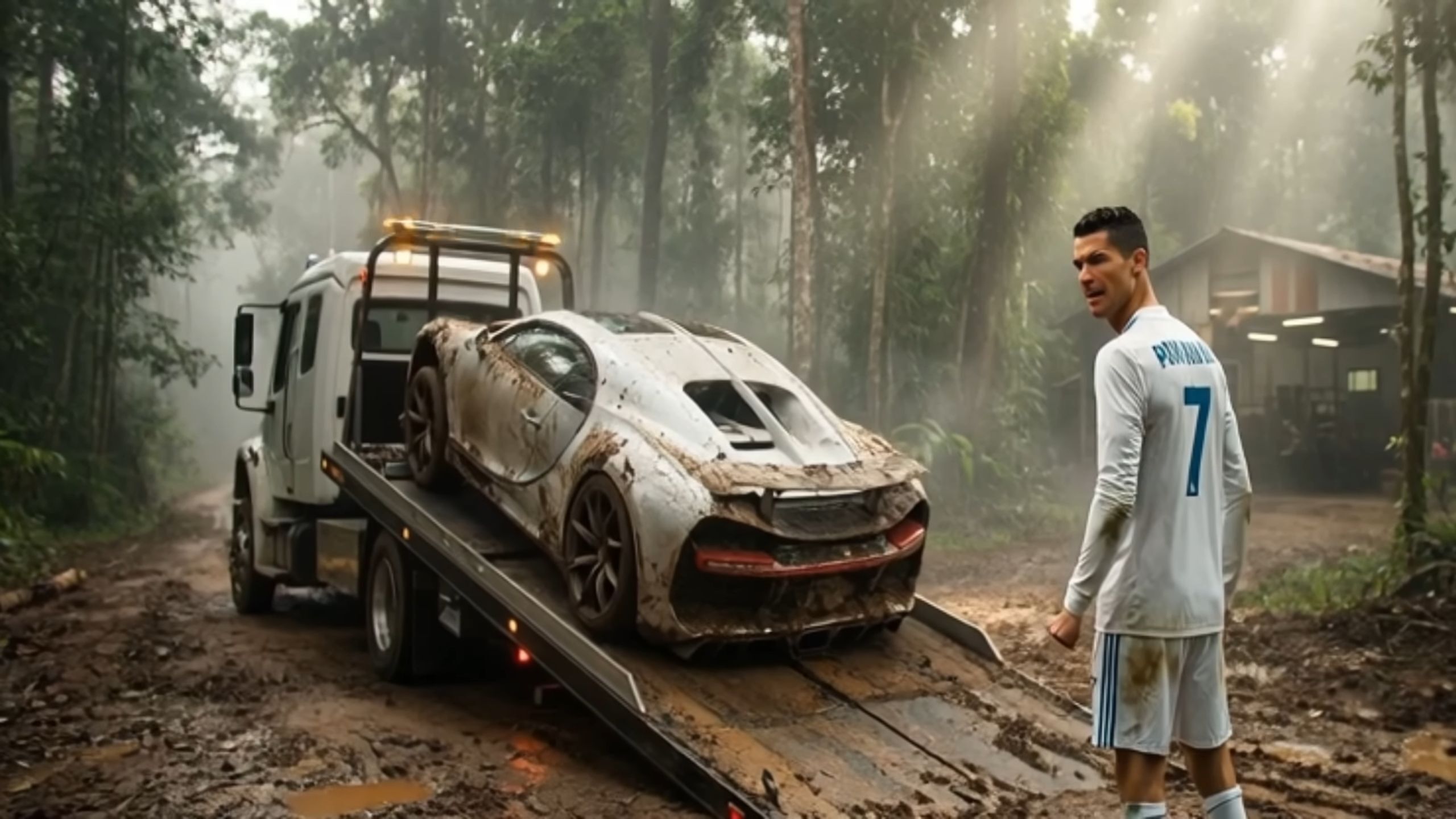 “ronaldo restores bugatti chiron asmr messi says ‘your whole family is poor’”(1440p60) thumbnail 1