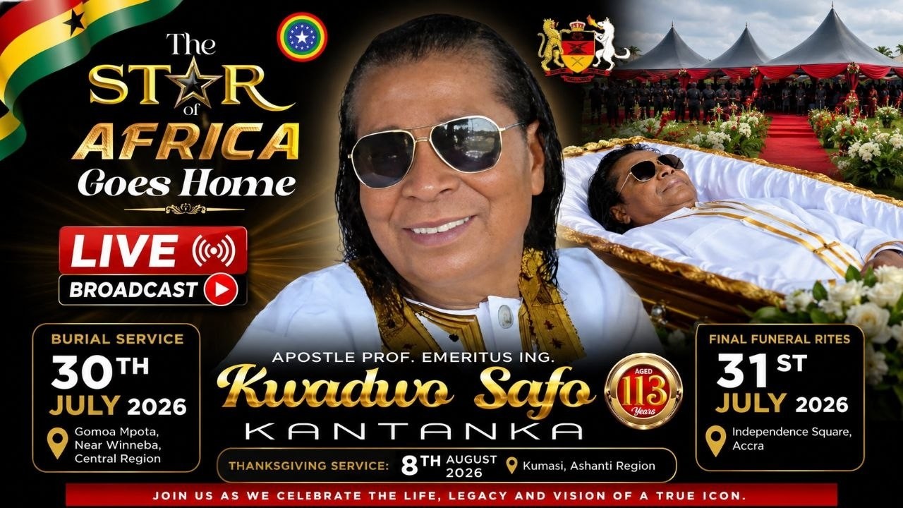 apostle kwadwo safo kantanka goes home | funeral live coverage