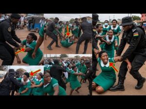 Watch What Police Did To Krobo Nursing Students For Demonstrating Against Bad Administration 300x225