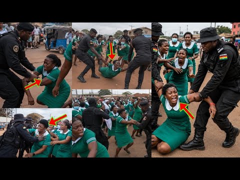 Watch What Police Did To Krobo Nursing Students For Demonstrating Against Bad Administration