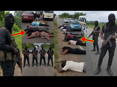 armed robbers block multiple cars, rob passengers, watch crazy video of how some victims escape