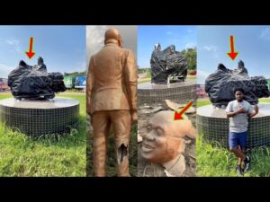 Eii Ghana Destroyed Nana Addo Statue Replaced But Nobody Expected Whats Inside 300x225