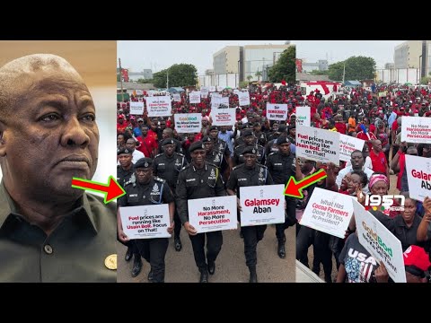 Fearless Police Officers Join Npp Demonstration To Demonstrate Against President Mahama