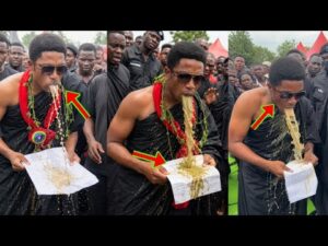 Kantankas Eldest Son Nana Yaw Safo Disgraced Himself At His Fathers Funeral While Reading Tribute 300x225