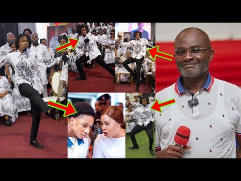 like fada like son! kenedy agyapong reacts? as his son shows crazy action at kantanka’s thanksgiving