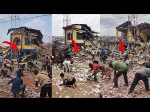 Million Of Cedis Missing As Mahama Demolishes Bank In Asokore Mampong For 24 Hour Economy 300x225