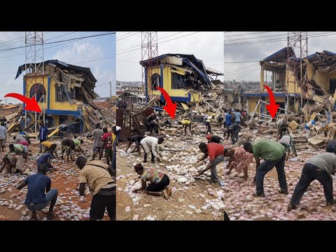 Million Of Cedis Missing As Mahama Demolishes Bank In Asokore Mampong For 24 Hour Economy