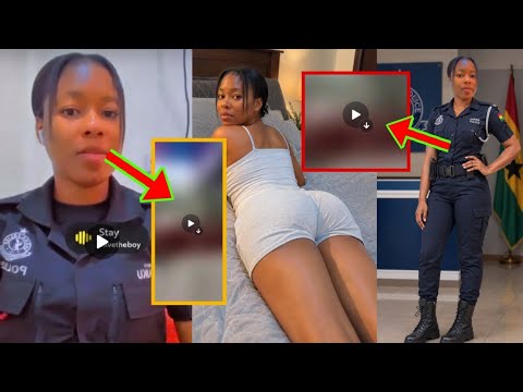 officer akyi gu h), watch trending azigi video of this beautiful female police officer, 3tw3 paa nie
