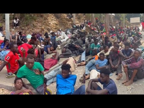 Ohia Y3 Forkin Africans Who Crossed Morocco Spain Border Are Dyng Of Hunger In Spain